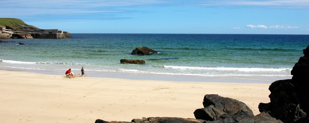 People on beach, North Lewis